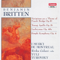 Yuli Turovsky & I Musici de Montréal - Variations on a Theme of Frank Bridge, Op. 10: Introduction and Theme